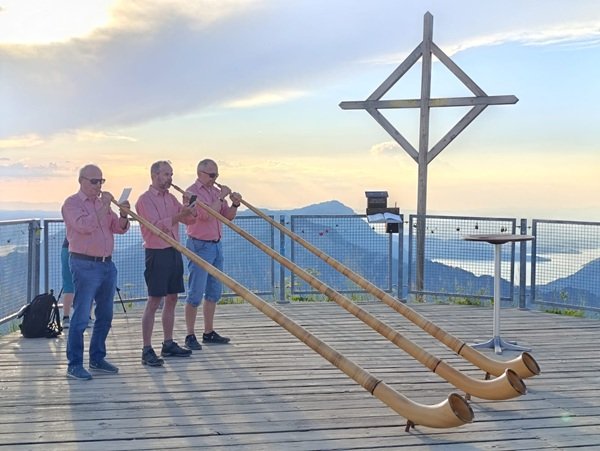 Fronalpstock sunset Lake Lucerne